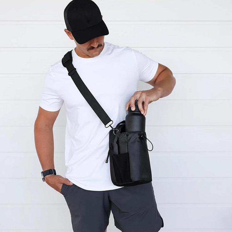 Magnetic Bag Company - Bolsa magnética para garrafa para homens e mulheres | Bolsa magnética de ginástica para academia, viagens, trabalho e esportes | Mantenha seus itens fora do chão sujo da